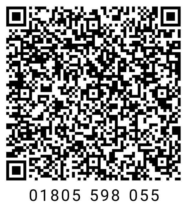bKash merchant QR code for 01805598055
